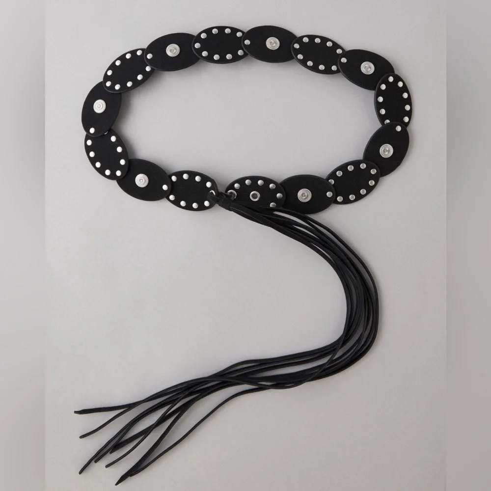 American Eagle Oval Disc Fringe Belt